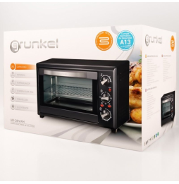 Horno de Sobremesa Grunkel HR-28N RM/ 1600W/ Capacidad 28L