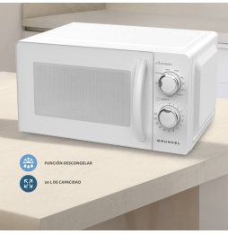 Microondas Grunkel MW-20MI/ 700W/ Capacidad 20L/ Blanco