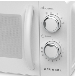 Microondas Grunkel MW-20MI/ 700W/ Capacidad 20L/ Blanco