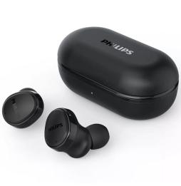 Auriculares Bluetooth Philips TAT4556BK con estuche de carga/ Autonomía 9h/ Negros