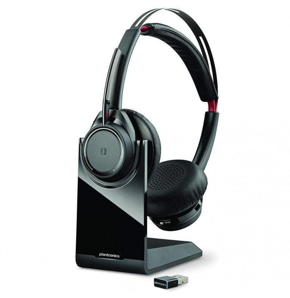 Auricular Inalámbrico Plantronics Voyager Focus UC Estándar B825/ con Micrófono/ Bluetooth/ USB/ Incluye Soporte/ Negro