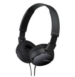 Auriculares Sony MDR-ZX110B/ Jack 3.5/ Negros