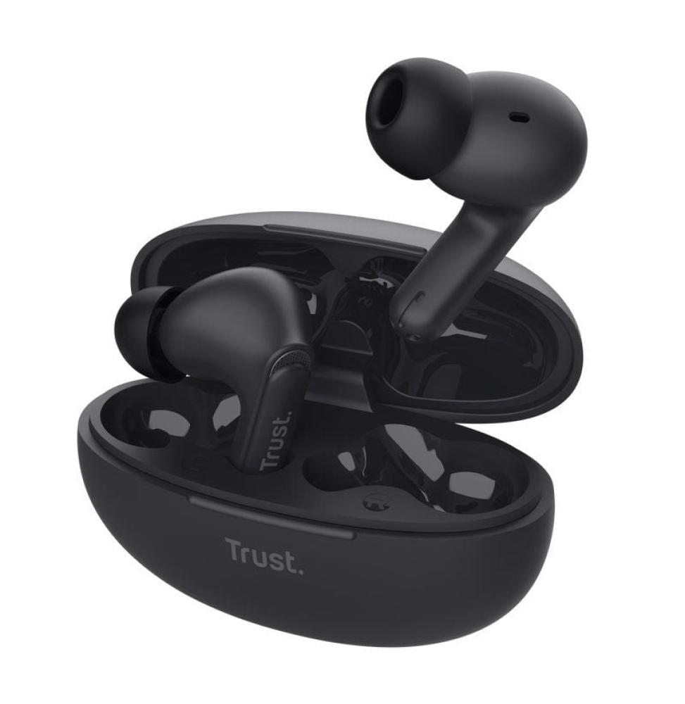 Auriculares Bluetooth Trust Yavi ENC con estuche de carga/ Negros