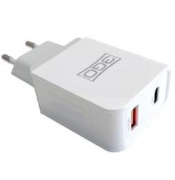 Cargador de Pared 3GO ALMUSBCQC3/ 1xUSB/ 1xUSB Tipo-C/ 18W