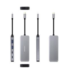 Docking Tipo-C Nanocable 10.16.1006/ 2xUSB/ 1xHDMI 4K/ 2xUSB Tipo-C/ 1xUSB Tipo-C PD