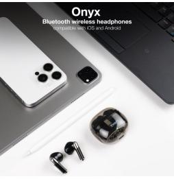 Auriculares Bluetooth TooQ Onyx TQBWH-0054B con estuche de carga/ Autonomía 4h/ Negros