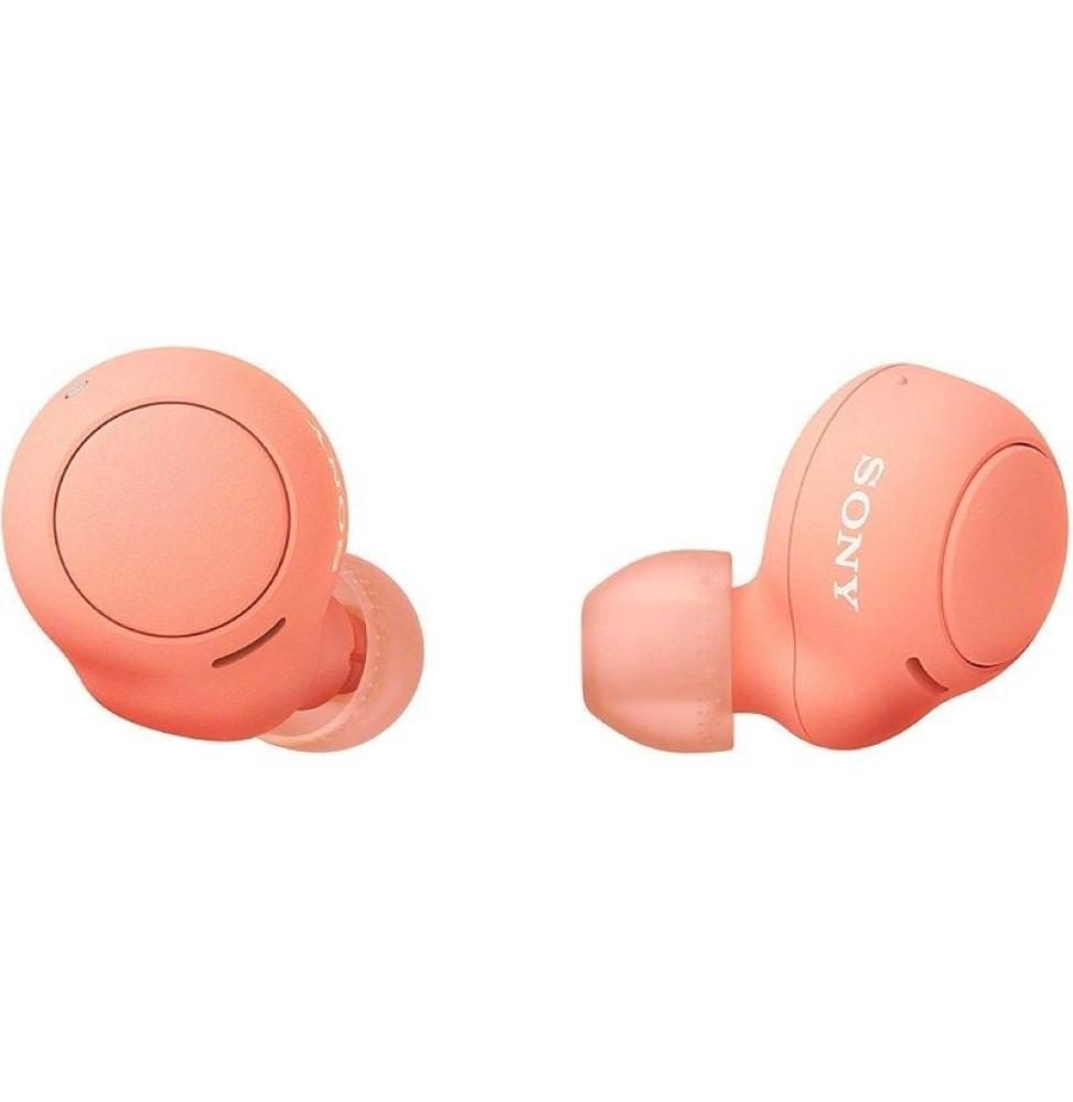 Auriculares Bluetooth Sony WF-C500 con estuche de carga/ Autonomía 5h/ Naranjas