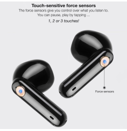 Auriculares Bluetooth TooQ Snail TQBWH-0060G con estuche de carga/ Autonomía 4h/ Grises y Negros