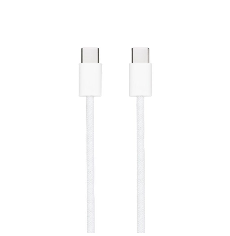 Cable USB 2.0 Tipo-C Nanocable 10.01.6001-CO/ USB Tipo-C Macho - USB Tipo-C Macho/ Hasta 60W/ 480Mbps/ 1m/ Blanco