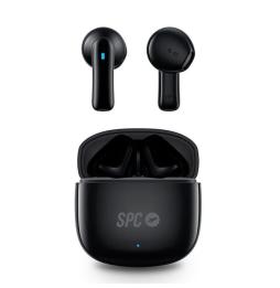 Auriculares Bluetooth SPC Zion 2 Play con estuche de carga/ Autonomía 7h/ Stick Corto 30mm/ Negros