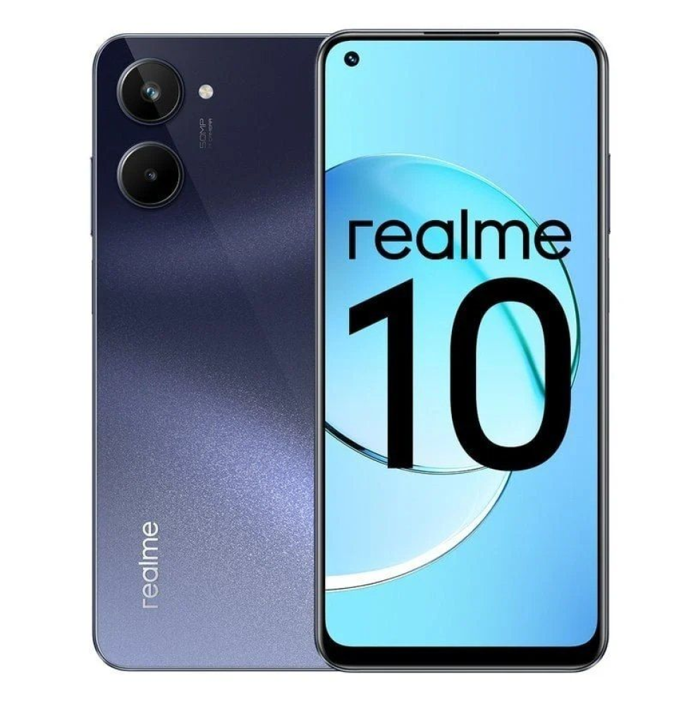 Smartphone Realme 10 8GB/ 256GB/ 6.4'/ Negro Ráfaga