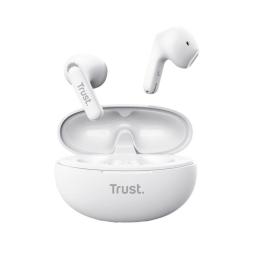 Auriculares Bluetooth Trust Yavi ENC con estuche de carga/ Blancos