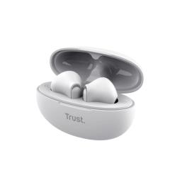 Auriculares Bluetooth Trust Yavi ENC con estuche de carga/ Blancos