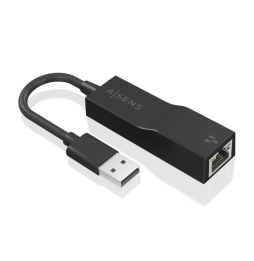 Adaptador USB 3.0 Aisens A106-0766/ USB Macho - RJ45 Hembra/ 15cm/ Negro