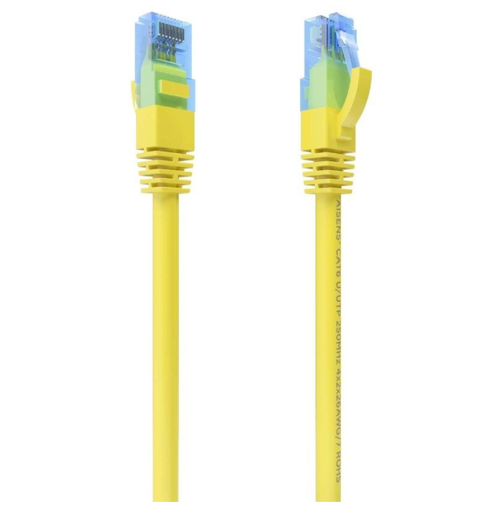 Cable de Red RJ45 AWG26 UTP Aisens A135-0836 Cat.6/ 3m/ Amarillo