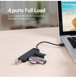 Hub USB 2.0 Vention CHMBB/ 4xUSB/ 15cm