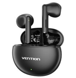 Auriculares Bluetooth Vention ELF 06 NBKB0 con estuche de carga/ Autonomía 6h/ Negros