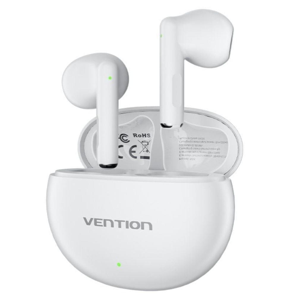 Auriculares Bluetooth Vention ELF 06 NBKW0 con estuche de carga/ Autonomía 6h/ Blancos