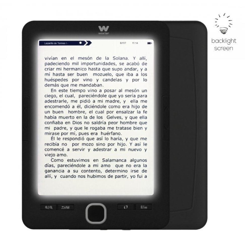 Libro Electrónico Ebook Woxter Scriba 195 Paperlight Black/ 6'/ Tinta Electrónica/ Negro