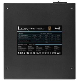 Fuente de Alimentación Aerocool LUXPRO750/ 750W/ Ventilador 14cm/ 80 Plus Bronze