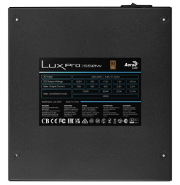 Fuente de Alimentación Aerocool LUXPRO550/ 550W/ Ventilador 14cm/ 80 Plus Bronze