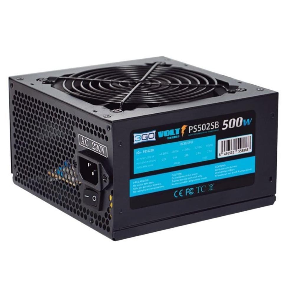 Fuente de Alimentación 3GO PS502SB/ 500W/ Ventilador 12cm