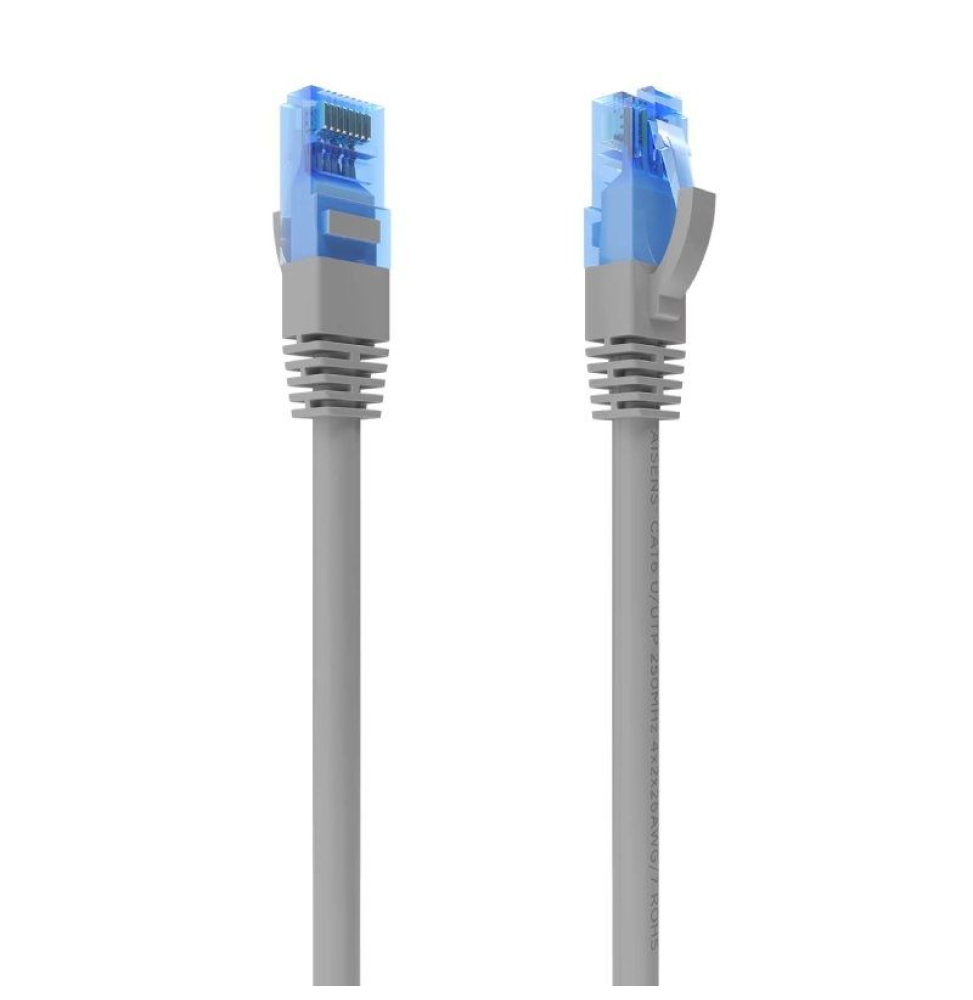 Cable de Red RJ45 AWG26 CCA UTP Aisens A135-0771 Cat.6/ 25cm/ Gris