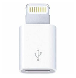 Adaptador Micro USB Lightning 3GO A200/ Micro USB Hembra - Lightning Macho/ Blanco