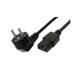 Cable Alimentación 3GO CPOWER/ CEE (7-7) Macho - C13 Hembra/ 2m/ Negro