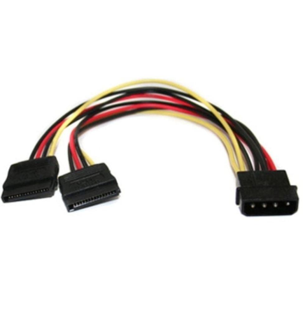 Adaptador Alimentación Molex a SATA 3GO CPSATAY/ Molex Macho - 2x SATA hembra