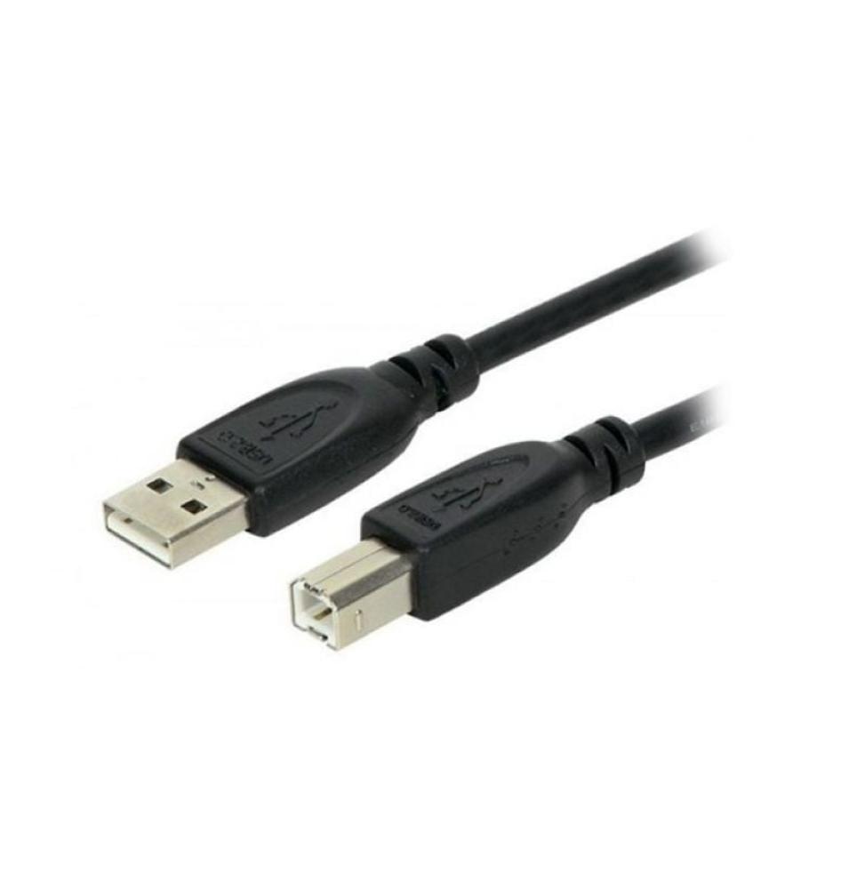 Cable USB 2.0 Impresora 3GO C113/ USB Tipo-B Macho - USB Macho/ 5m/ Negro