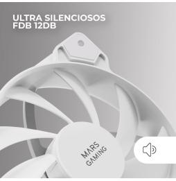 Pack 2 Ventiladores Mars Gaming MF-PROX2 / 12cm/ Blanco