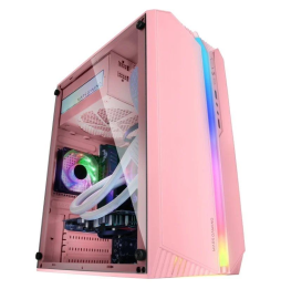 Caja Gaming Minitorre Mars Gaming MC-S1/ Rosa