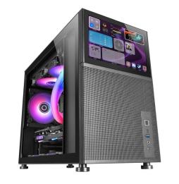 Caja Gaming Minitorre Mars Gaming MC-LCD/ Pantalla IPS 8'