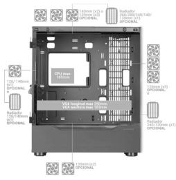 Caja Gaming Torre Mars Gaming MC-ULT