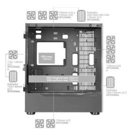 Caja Gaming Torre Mars Gaming MC-ULT/ Blanca