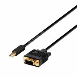 Cable Conversor Aisens A125-0362/ Mini DP Macho - VGA Macho/ 2m/ Negro