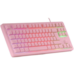 Teclado Gaming SemiMecánico Mars Gaming MK023/ Rosa