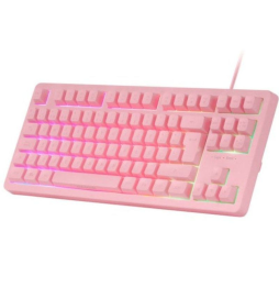 Teclado Gaming SemiMecánico Mars Gaming MK023/ Rosa