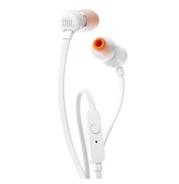 Auriculares Intrauditivos JBL Tune 110/ con Micrófono/ Jack 3.5/ Blancos