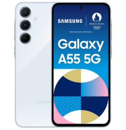 Smartphone Samsung Galaxy A55 8GB/ 256GB/ 6.6'/ 5G/ Azul Cielo