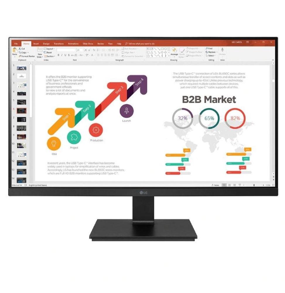 Monitor Profesional LG 24BL650C-B 23.8'/ Full HD/ Multimedia/ Negro