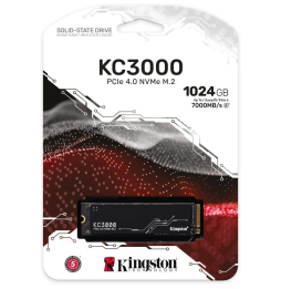 Disco SSD Kingston KC3000 1TB/ M.2 2280 PCIe 4.0/ con Disipador de Calor/ Full Capacity