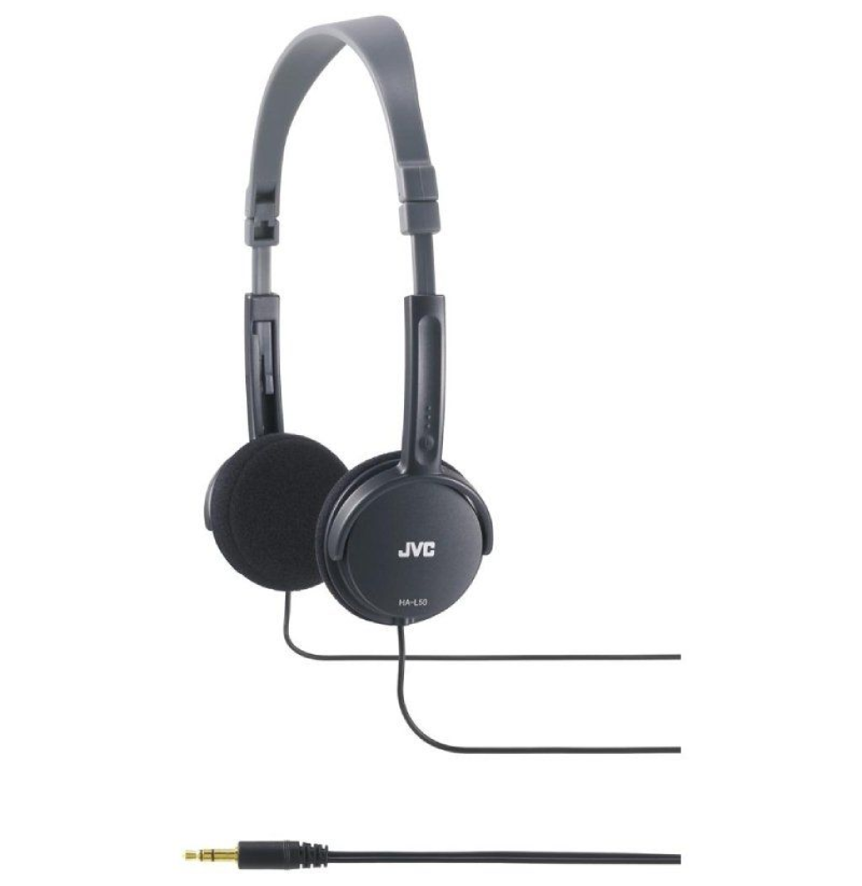 Auriculares JVC HA-L50/ Jack 3.5/ Negros