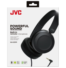 Auriculares JVC HA-S31M/ con Micrófono/ Jack 3.5/ Negros