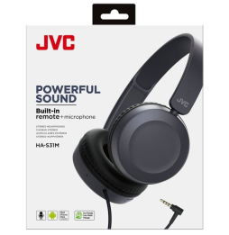 Auriculares JVC HA-S31M/ con Micrófono/ Jack 3.5/ Azules