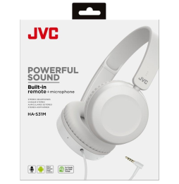 Auriculares JVC HA-S31M/ con Micrófono/ Jack 3.5/ Blancos