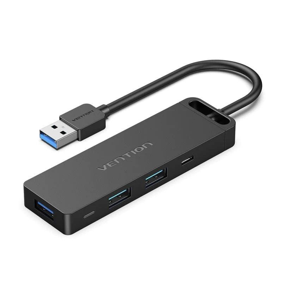 Docking USB 3.0 Vention CHVBB/ 3xUSB/ 1xMicro USB PD/ 1xLector Tarjetas SD y MicroSD/ Negro