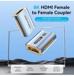 Adaptador HDMI 8K Vention AIUH0/ HDMI Hembra - HDMI Hembra