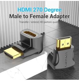 Adaptador HDMI 4K 270º Vention AINB0/ HDMI Macho - HDMI Hembra/ Pack 2 Uds